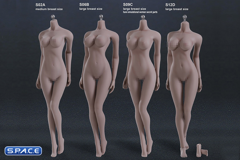 1/6 Scale Seamless Female suntan Body middle breast / headless (Super-Flexible)