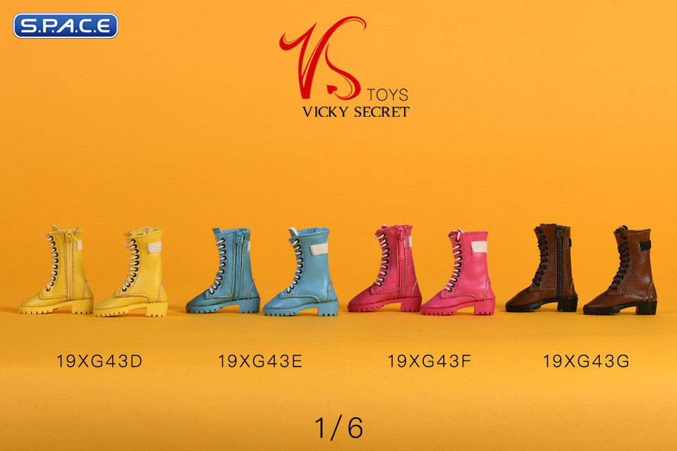 1/6 Scale female Zipper Boots (blue)