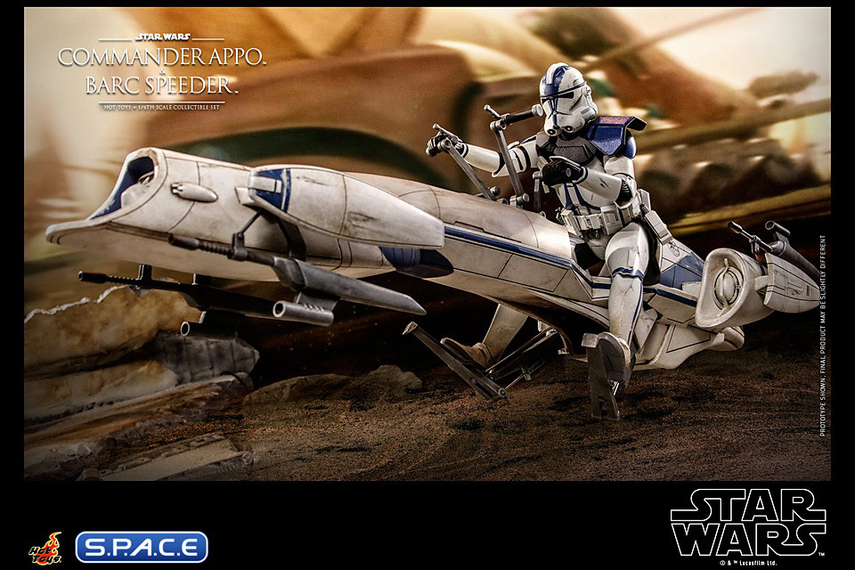 1/6 Scale Commander Appo and BARC Speeder TV Masterpiece TMS076 (Star Wars - The Clone Wars)