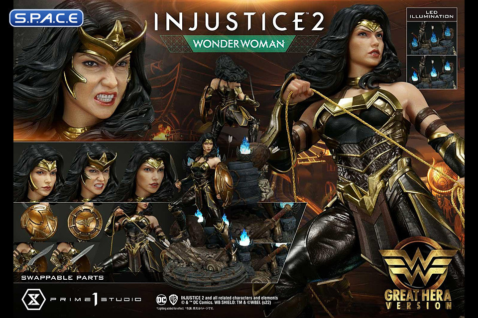 1/4 Scale Wonder Woman Premium Masterline Statue - Great Hera Version (Injustice 2)