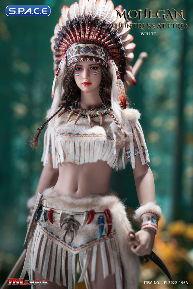 1/6 Scale White Mohegan Huntress Attire