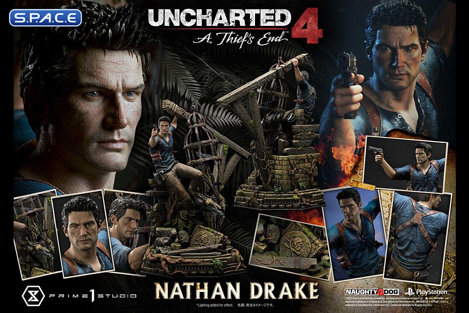 1/4 Scale Nathan Drake Ultimate Premium Masterline Statue (Uncharted 4: A Thiefs End)