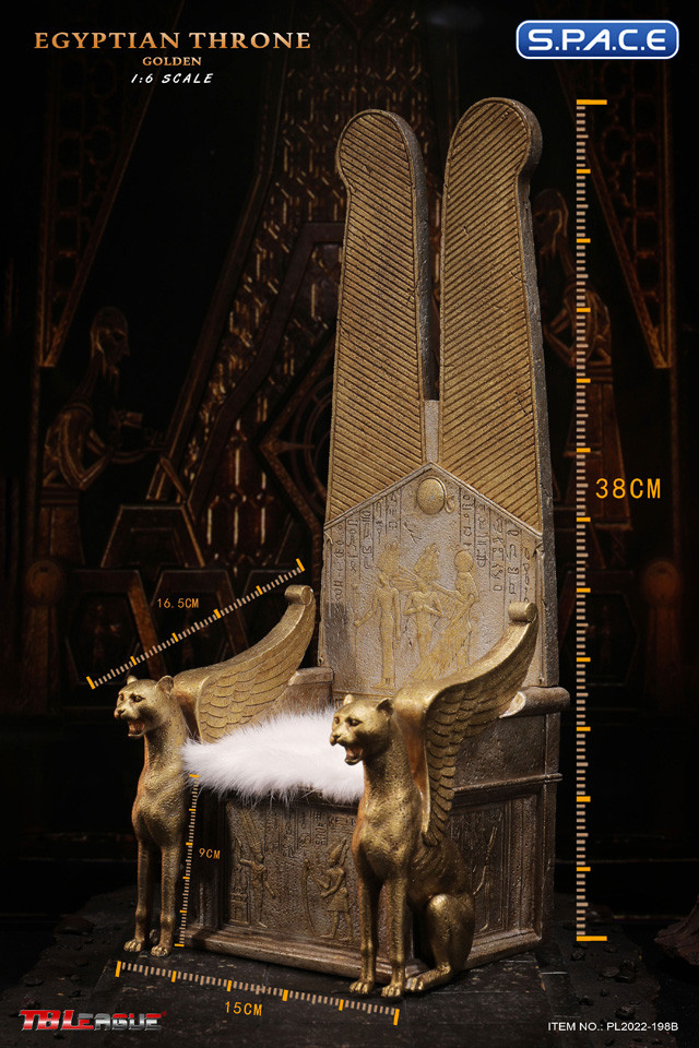 1/6 Scale Golden Egyptian Throne