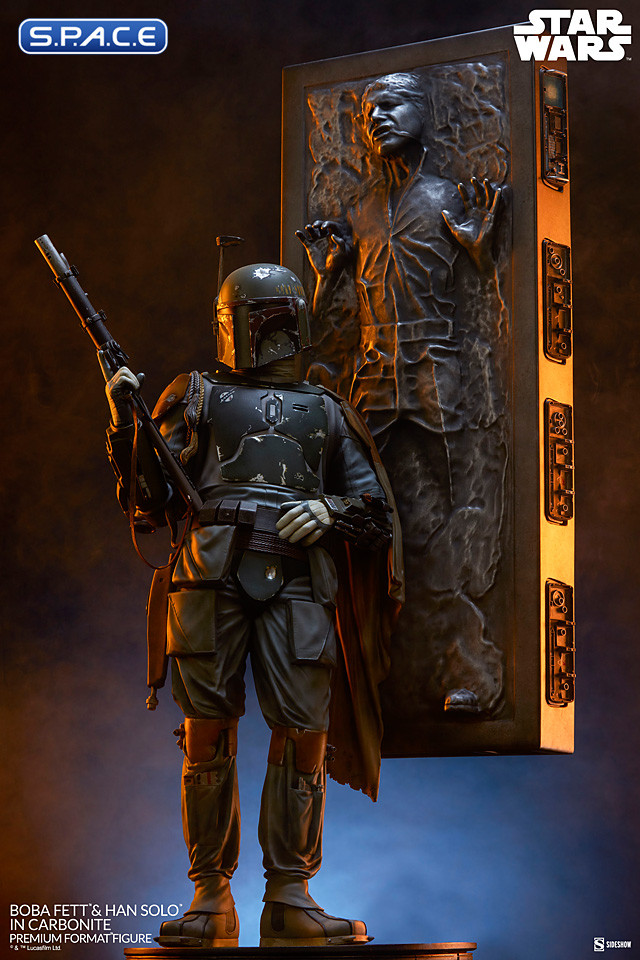 Boba Fett and Han Solo in Carbonite Premium Format Figure (Star Wars)