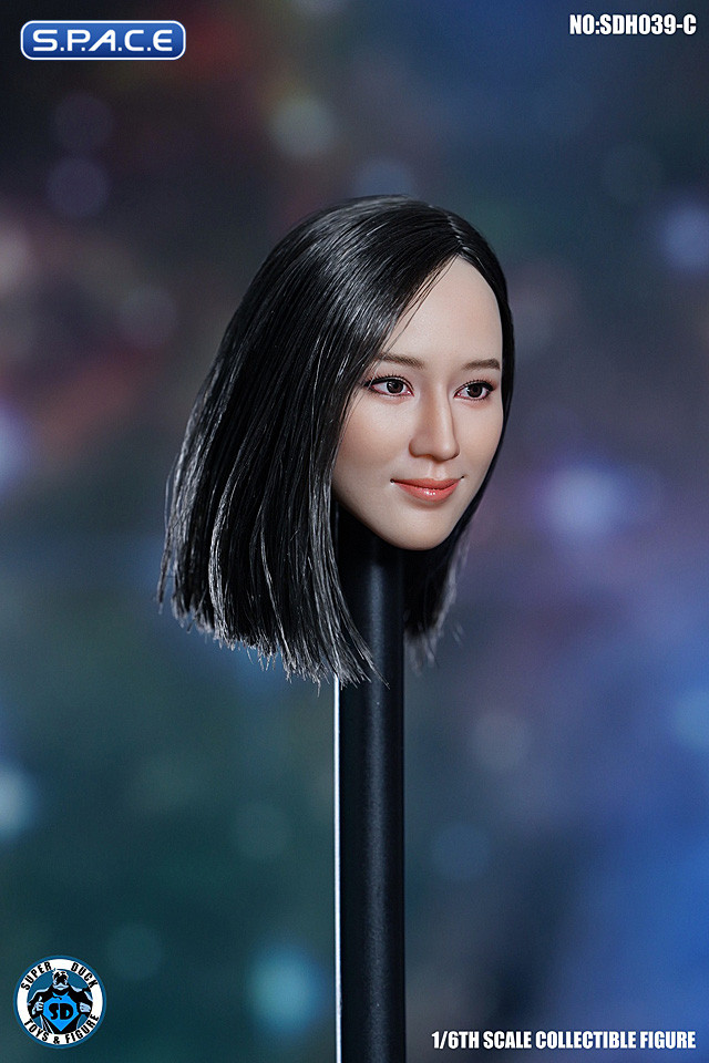 1/6 Scale Kirumi Head Sculpt (short black hair)