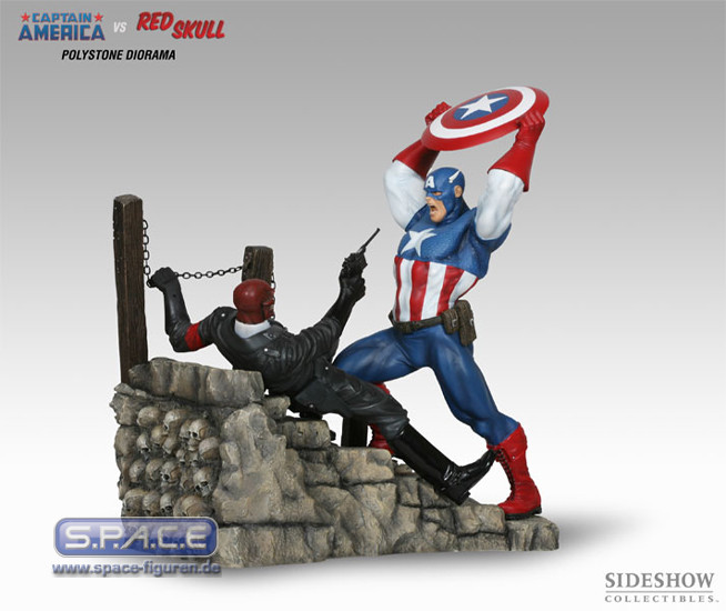 CAPTAIN AMERICA vs Red Skull diorama Sideshow