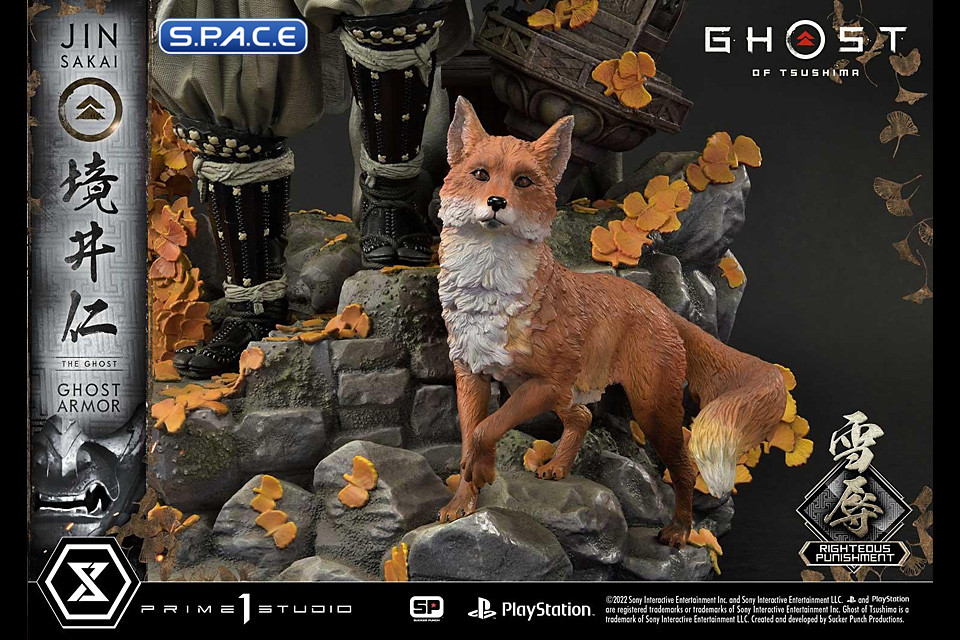 1/4 Scale Jin Sakai Righteous Punishment Ghost Armor Ultimate Premium Masterline Statue (Ghost of Tsushima)