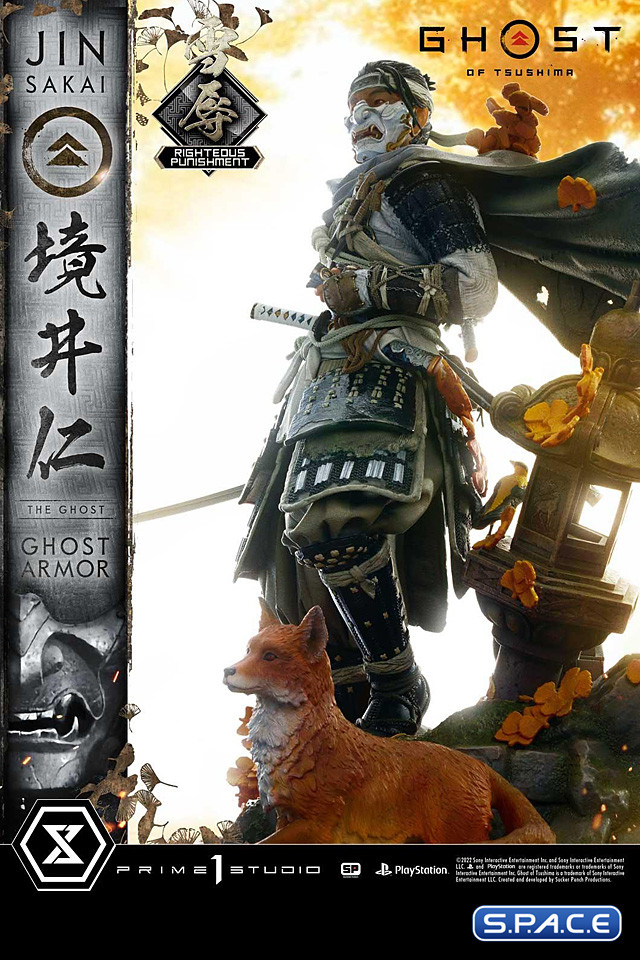 1/4 Scale Jin Sakai Righteous Punishment Ghost Armor Ultimate Premium Masterline Statue (Ghost of Tsushima)