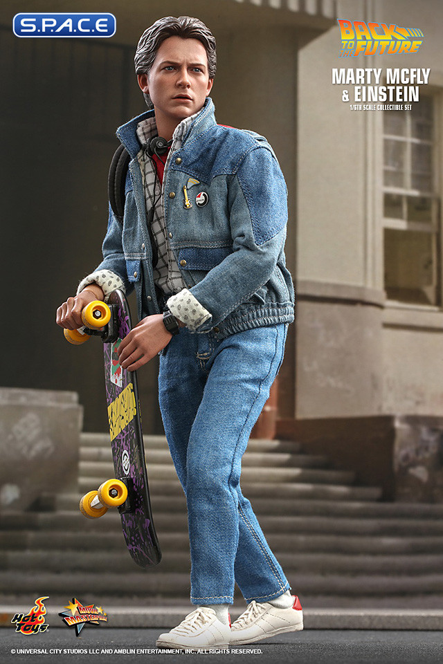 1/6 Scale Marty McFly & Einstein Movie Masterpiece Set MMS573 (Back to the Future)