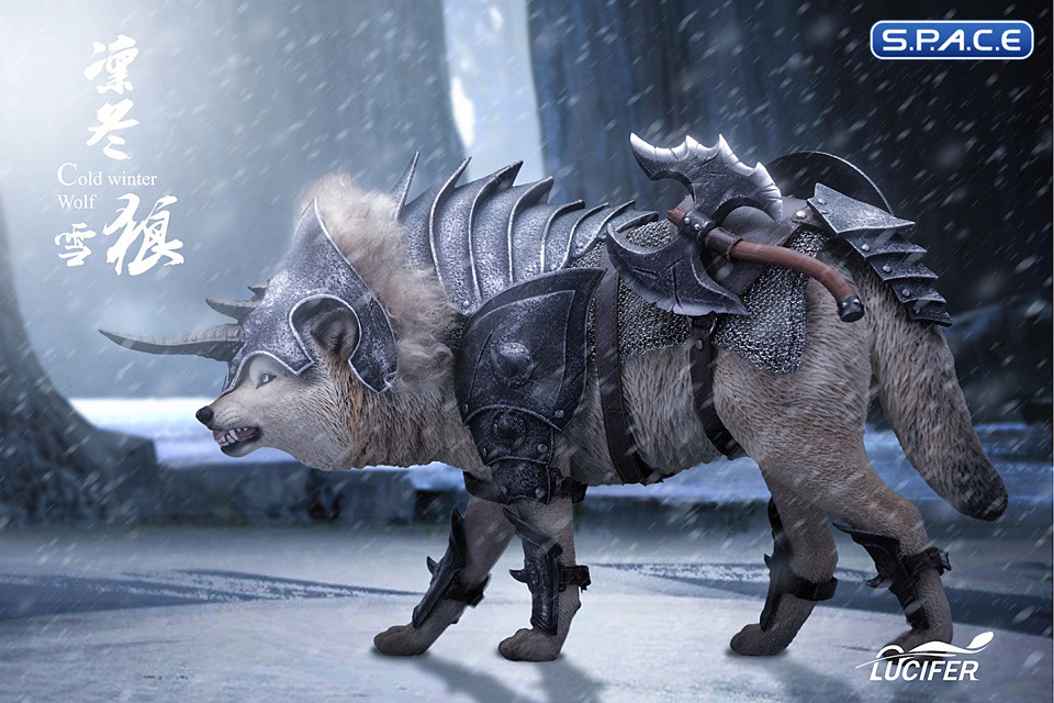 1/6 Scale female Berserker & Snow Wolf (Cold Winter Wolf)