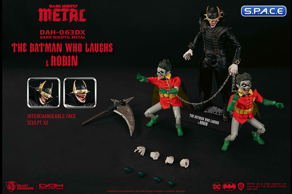Batman Who Laughs with Robin Dynamic 8ction Heroes Set (Dark Nights: Death Metal)