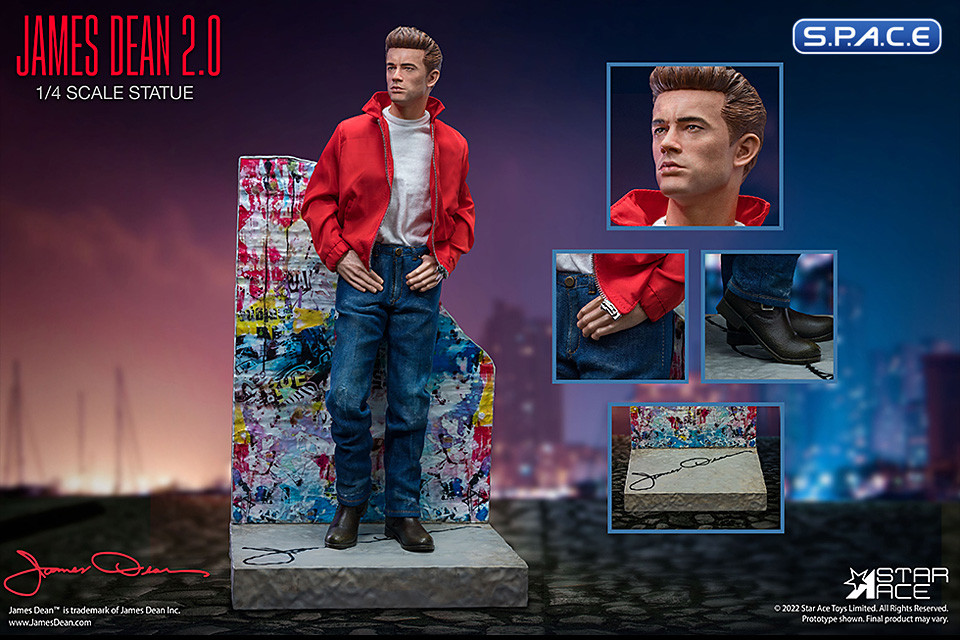 James Dean Mixed Media Statue (Rebel Without a Cause)