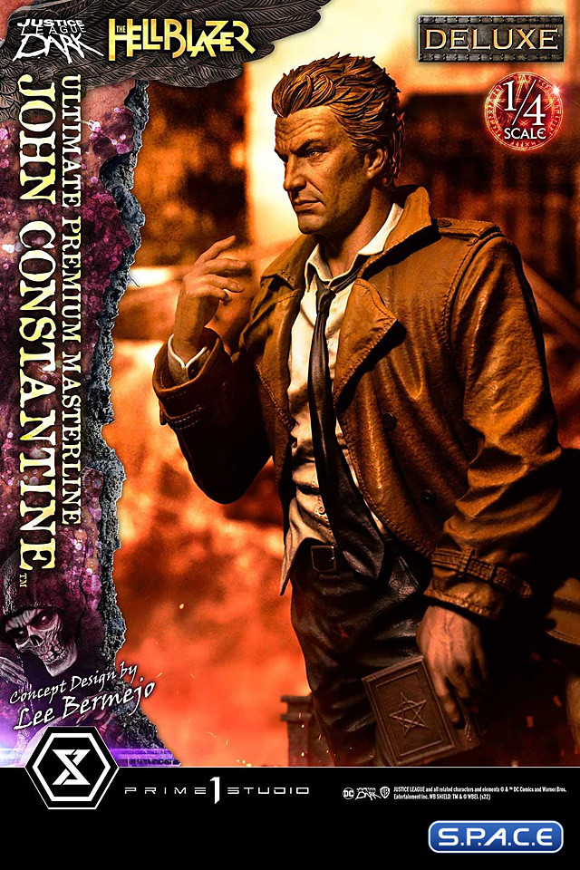 1/4 Scale John Constantine Concept by Lee Bermejo Deluxe Ultimate Premium Masterline Statue - Bonus Version (The Hell Blazer)