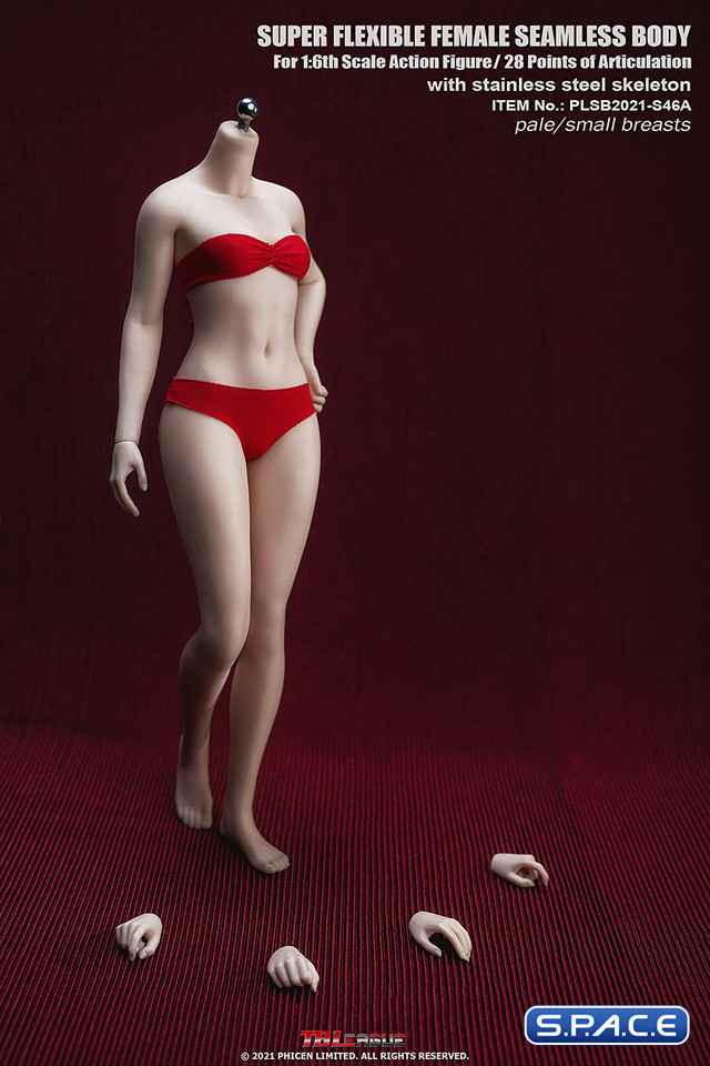 1/6 Scale Seamless female Body S46A / headless (small breast/pale)