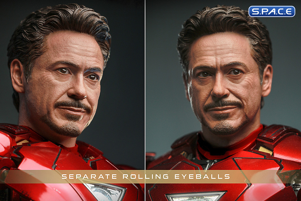 1/6 Scale Iron Man Mark VI 2.0 with Suit-Up Gantry Movie Masterpiece MMS688D53 (The Avengers)