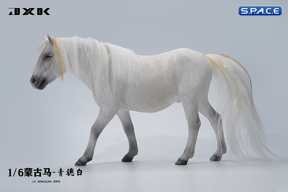 1/6 Scale Mongolian Horse (white)