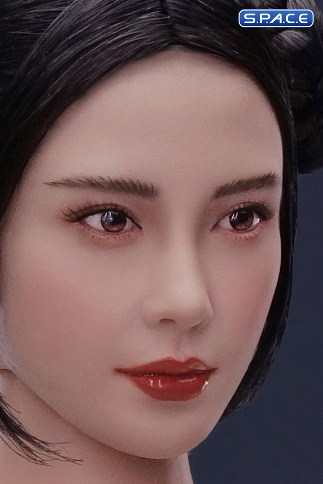1/6 Scale Lenya Head Sculpt (black hair with space buns)
