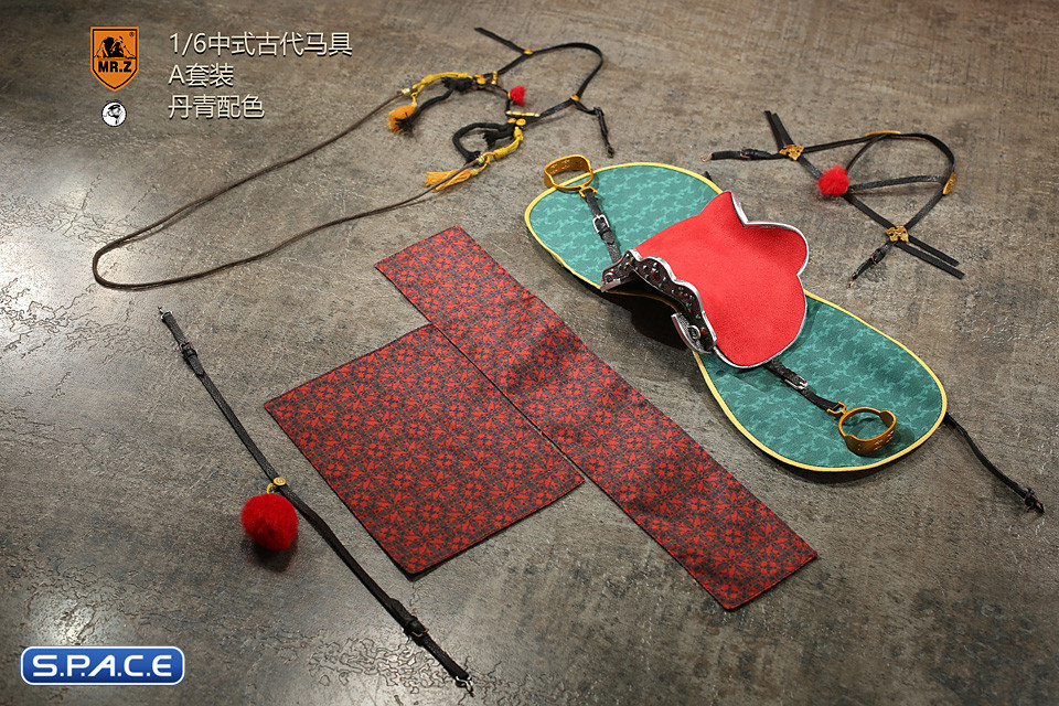 1/6 Scale Ancient Chinese Harness for Hailar Horse Version A