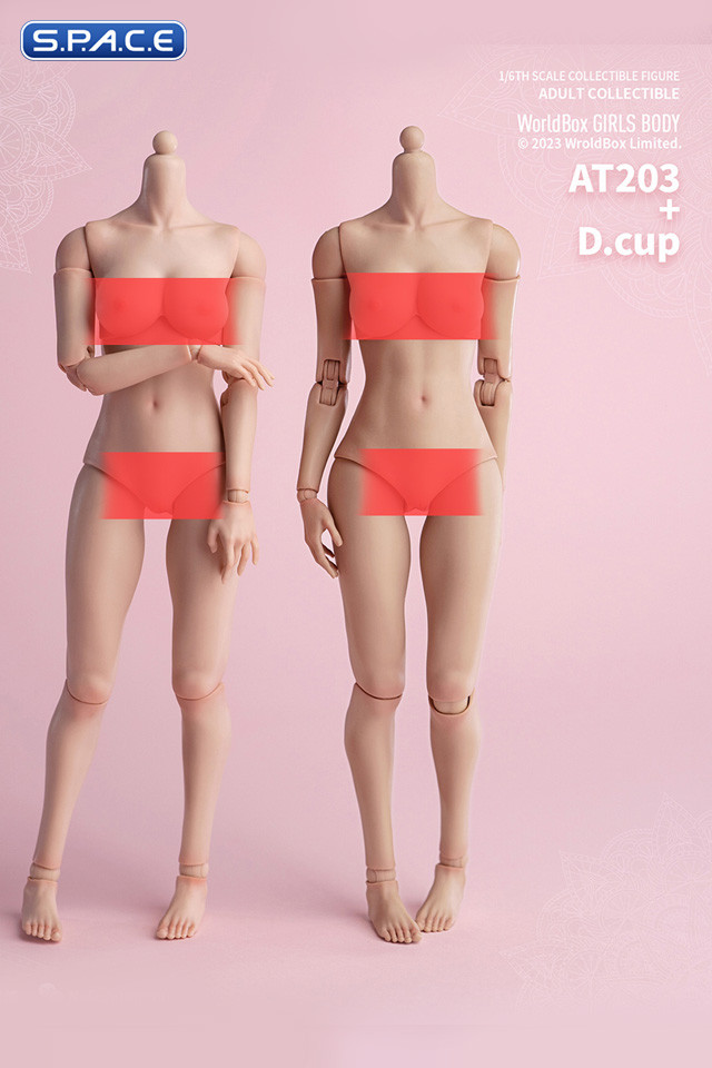1/6 Scale upper body D-Cup (light tan)