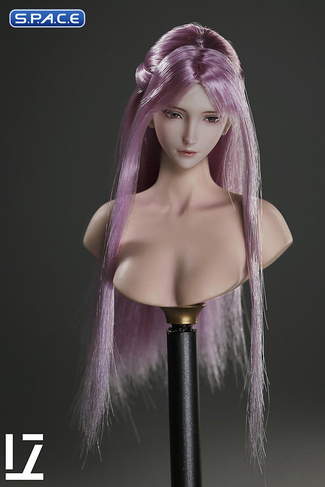 1/6 Scale Akane Head Sculpt (pink hair)