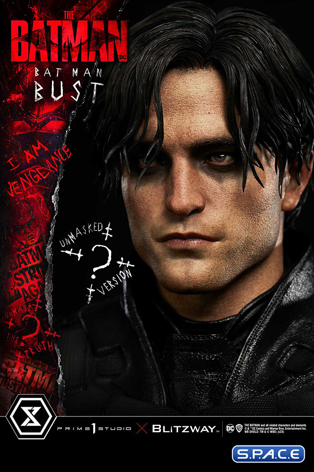 1/3 Scale Batman Premium Bust - Unmasked Version (The Batman)