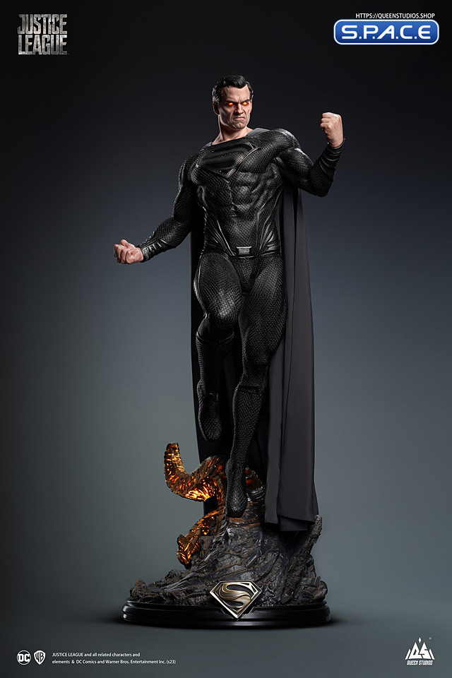 1/3 Scale Black Superman Statue (Justice League)