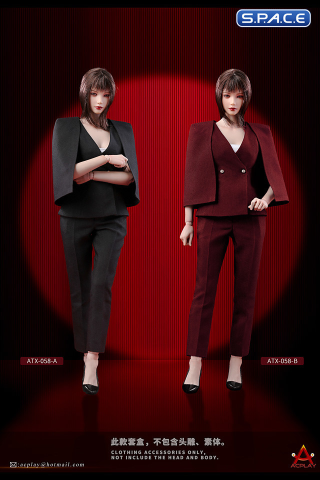 1/6 Scale female Office Business Suit (black)