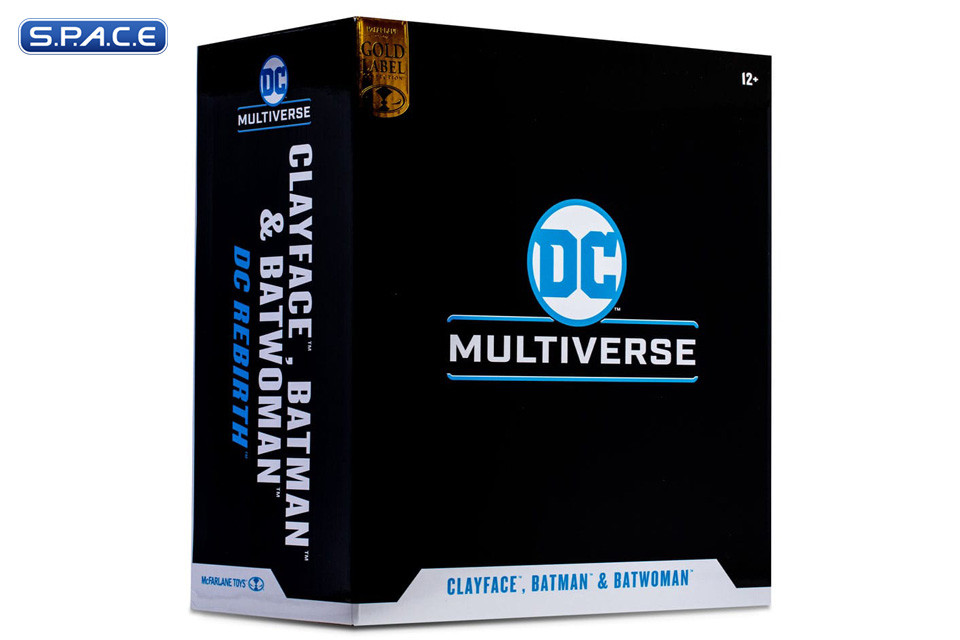 Clayface, Batman & Batwoman from DC Rebirth 3-Pack Gold Label Collection (DC Multiverse)