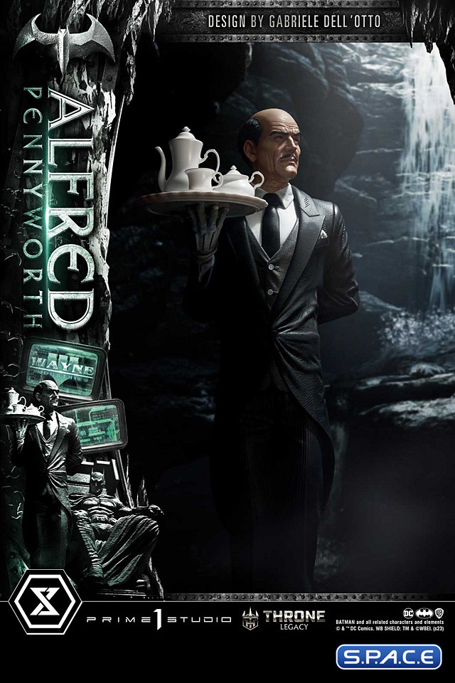 1/4 Scale Alfred Pennyworth Throne Legacy Statue - Bonus Version (DC Comics)
