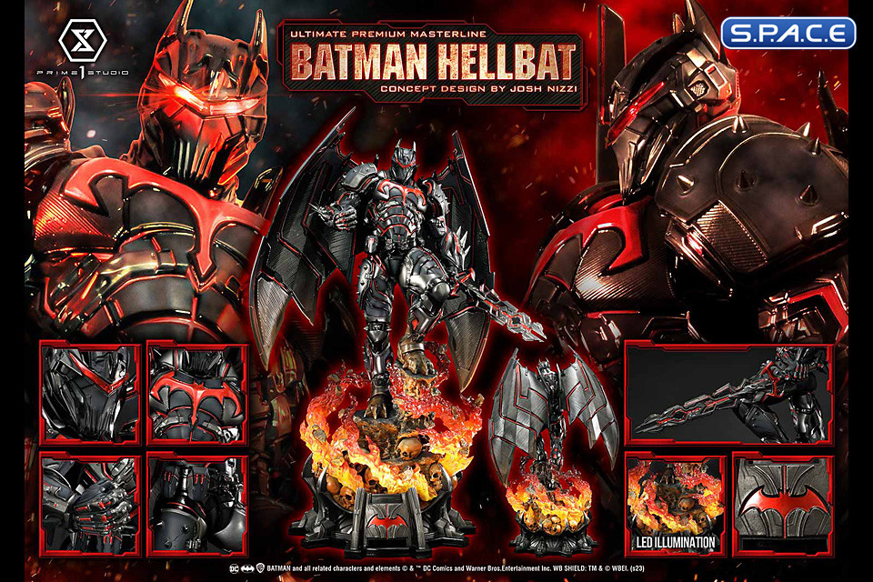 1/4 Scale Batman Hellbat Concept by Josh Nizzi Ultimate Premium Masterline Statue (DC Comics)