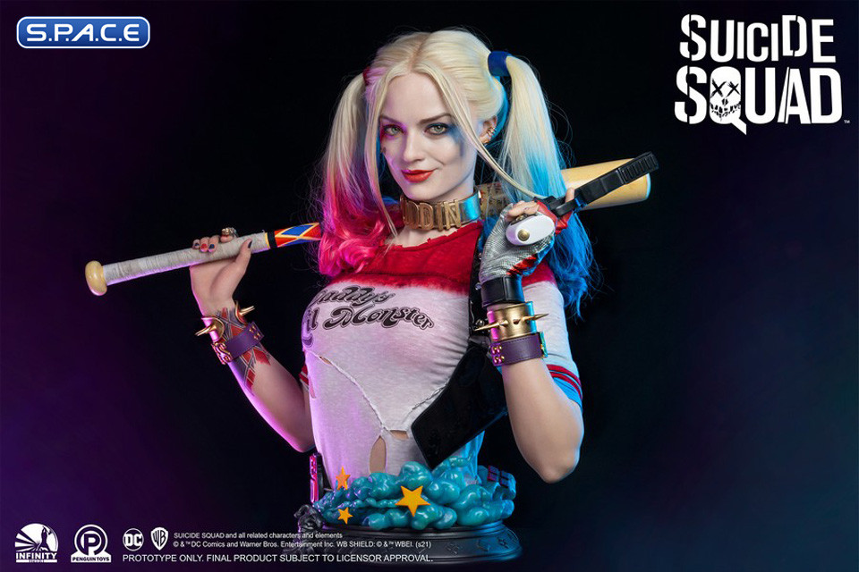 1:1 Harley Quinn Life-Size Bust (Suicide Squad)