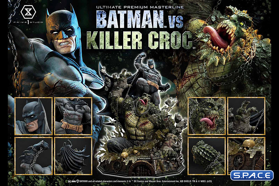 1/4 Scale Batman vs. Killer Croc Ultimate Premium Masterline Statue (DC Comics)