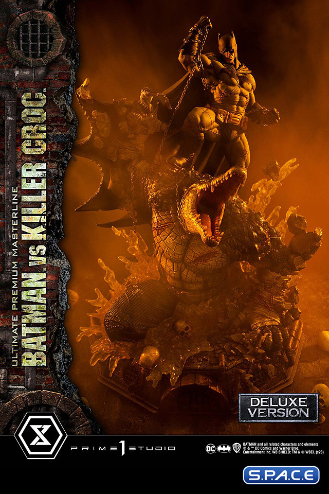 1/4 Scale Batman vs. Killer Croc Deluxe Ultimate Premium Masterline Statue - Bonus Version (DC Comics)