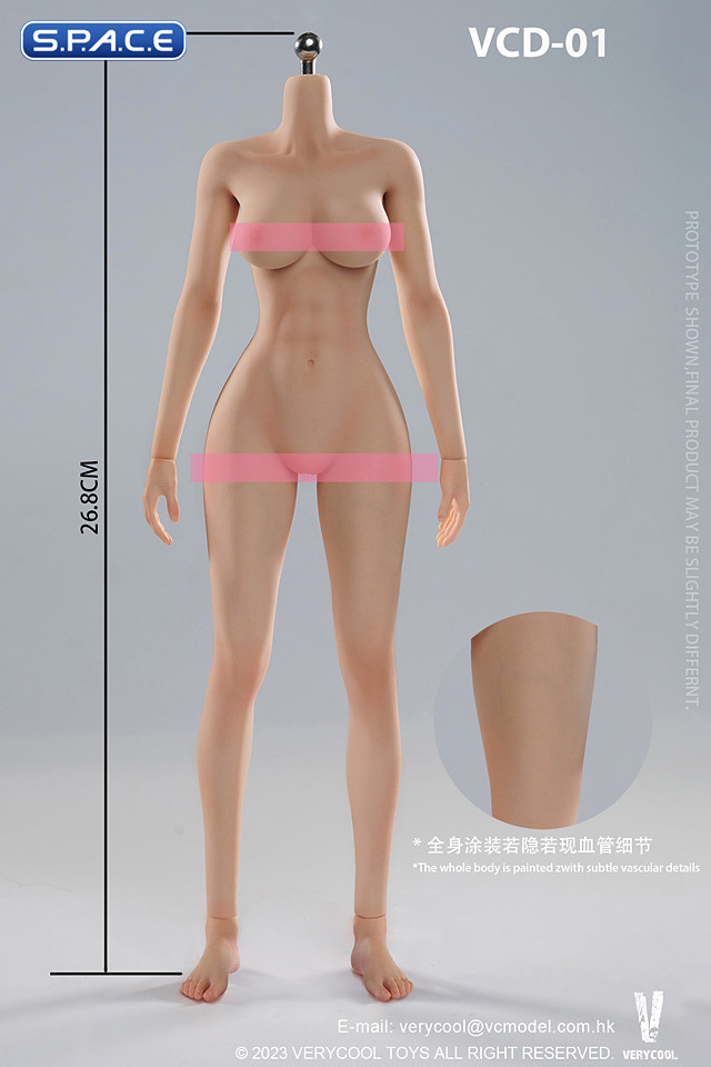 1/6 Scale Female Body with removable feet VCD-01C