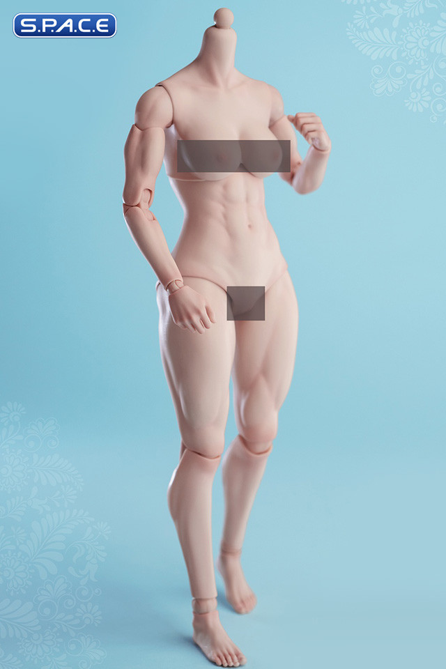 1/6 Scale muscular female Body AT206B (pale)