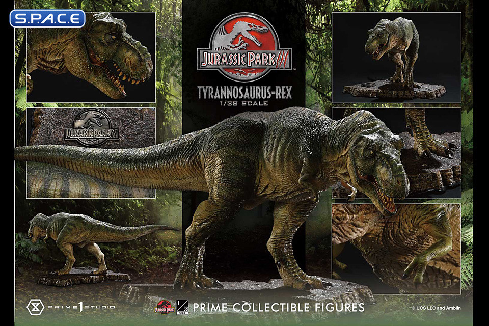 1/38 Scale Tyrannosaurus-Rex Prime Collectible Figure PVC Statue (The Lost World: Jurassic Park)