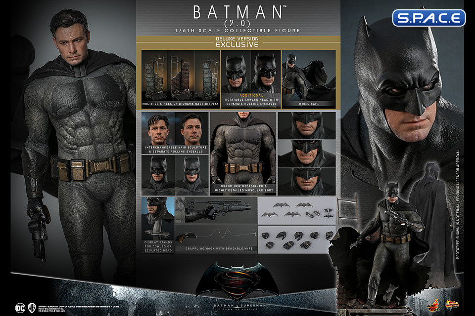 1/6 Scale Batman 2.0 Deluxe Version Movie Masterpiece MMS732 (Batman v Superman: Dawn of Justice)