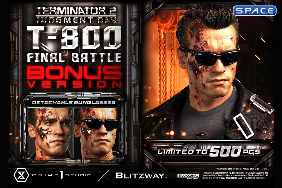 1/3 Scale T-800 Final Battle Deluxe Museum Masterline Statue - Bonus Version (Terminator 2)