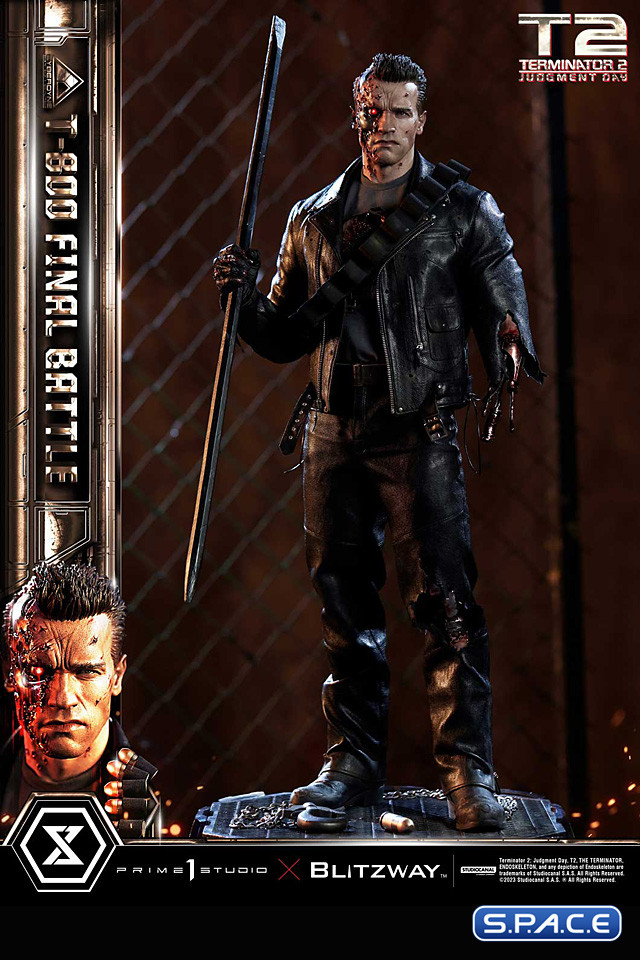 1/3 Scale T-800 Final Battle Deluxe Museum Masterline Statue - Bonus Version (Terminator 2)