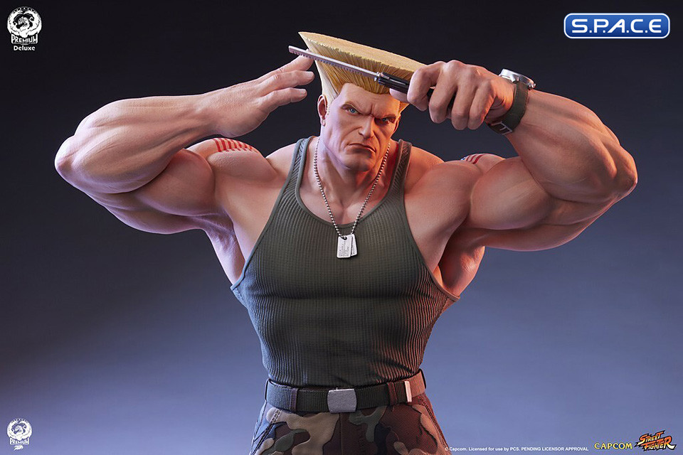 1/4 Scale Guile Statue - Deluxe Version (Street Fighter 6)