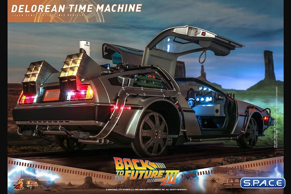 1/6 Scale DeLorean Time Machine MMS738 Movie Masterpiece (Back to the Future 3)