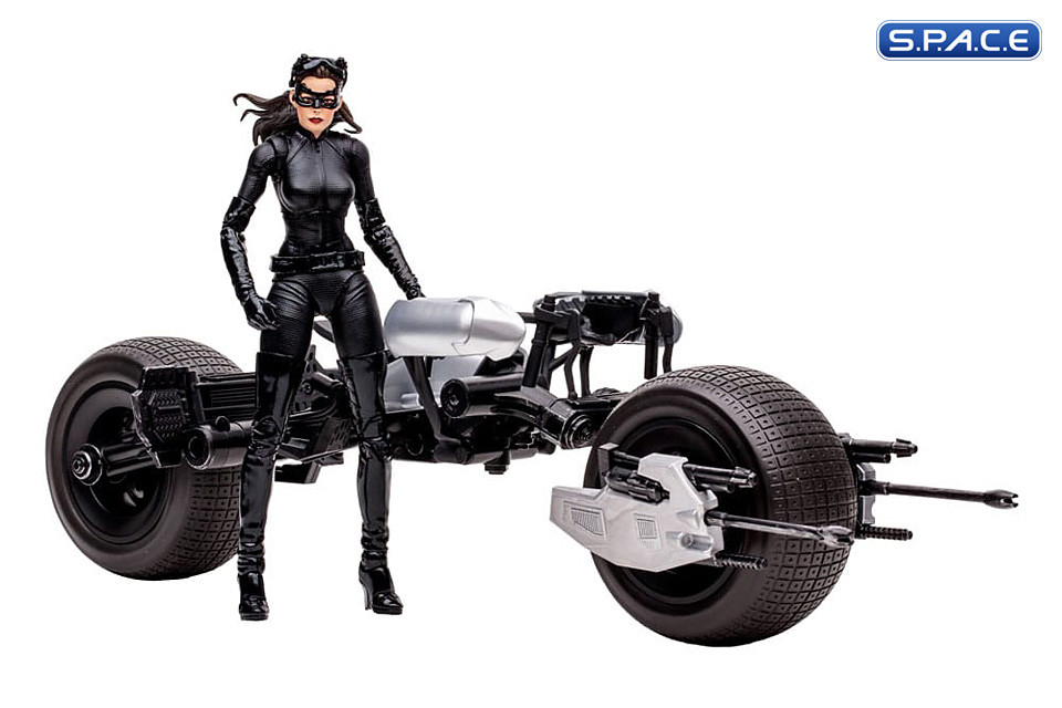 Catwoman & Batpod from Batman: The Dark Knight Gold Label Collection (DC Multiverse)