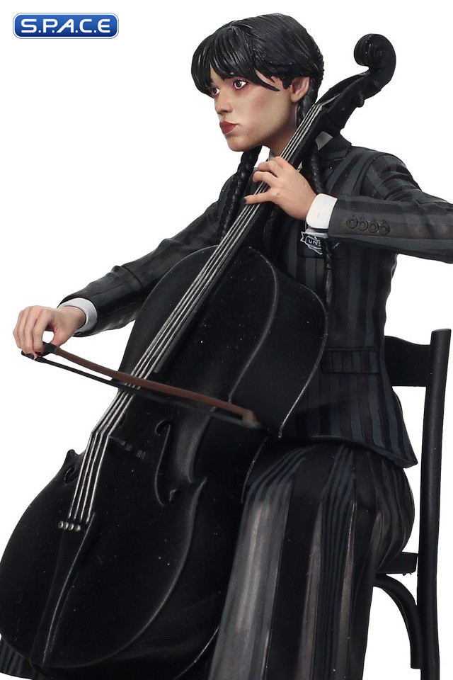Wednesday with Cello PVC Statue (Wednesday)