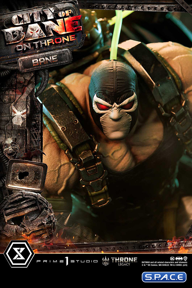 1/4 Scale Bane on Throne from Batman: City of Bane Throne Legacy Statue (DC Comics)