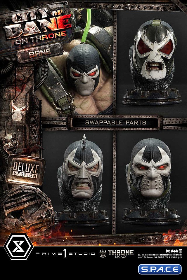 1/4 Scale Bane on Throne from Batman: City of Bane Deluxe Throne Legacy Statue - Bonus Version (DC Comics)