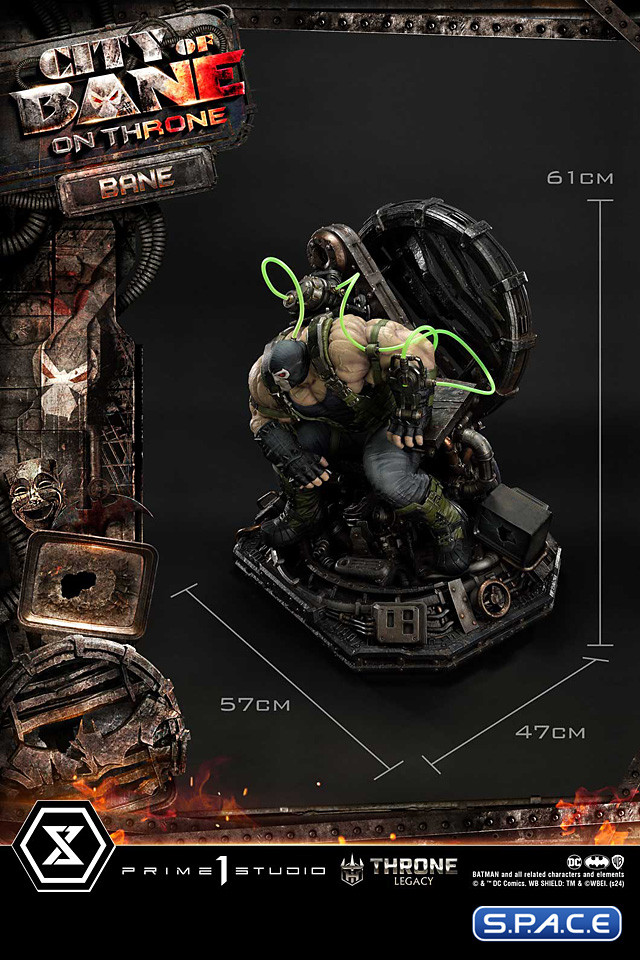 1/4 Scale Bane on Throne from Batman: City of Bane Deluxe Throne Legacy Statue - Bonus Version (DC Comics)