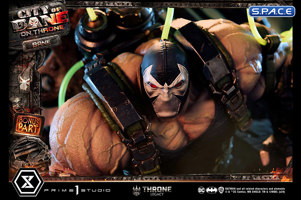 1/4 Scale Bane on Throne from Batman: City of Bane Deluxe Throne Legacy Statue - Bonus Version (DC Comics)