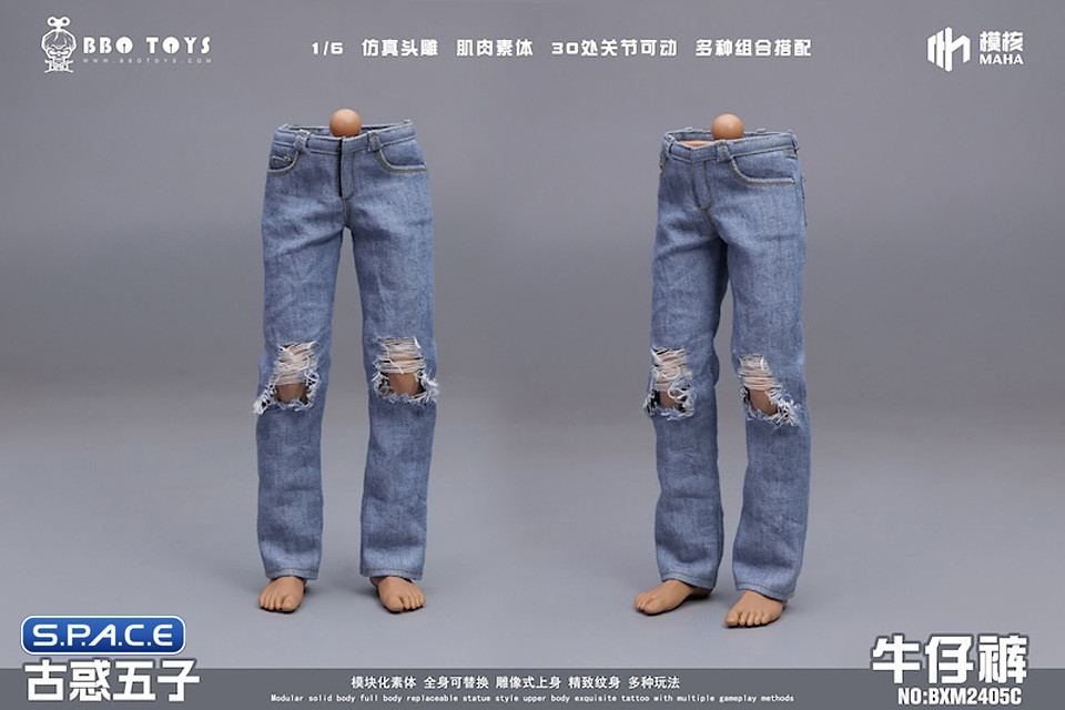 1/6 Scale Jeans of an Asian Gangster Version C