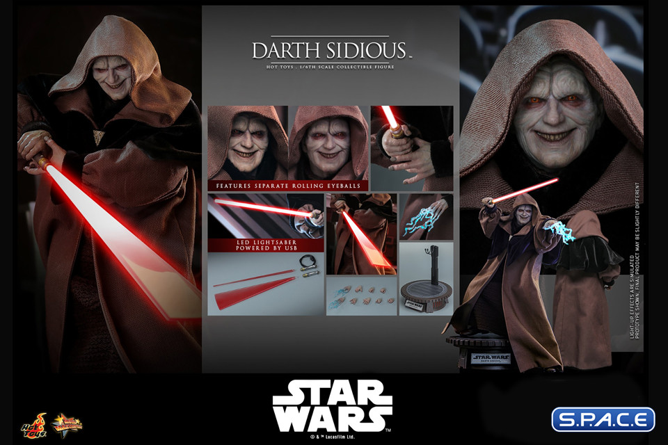 1/6 Scale Darth Sidious Movie Masterpiece MMS745 (Star Wars)