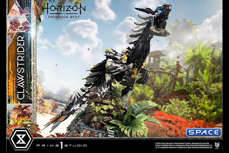 Horizon Forbidden West Streit Figuren Kaufen 1/4 Scale Clawstrider Ultimate Premium Masterline Statue - Bonus